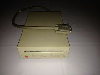 Apple Inc.  Model: M0131 800k External Hard Drive,  With Writing On Shell Vintage