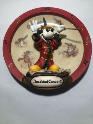 The Bradford Exchange Mickey Mouse The Band Concert Plate 4369a With