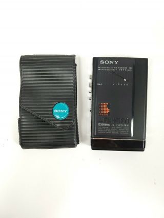 Vintage Sony Walkman Wm - F100iii With Case Parts