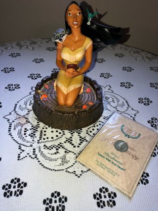 Disney Wdcc " Listen With Your Heart " Pocahontas Tribute Series W/coa