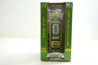 Gearbox John Deere Limited Edition 1950 Coin Bank Figural Gas Pump 1998