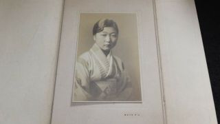 12323 Japanese Vintage Photo / 1920s Portrait Of Young Woman In Kimono W Tokyo