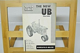 Minneapolis Moline Ub Tractor Sales Brochure