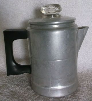 Vintage Small 5 " Metal Percolator Style Coffee (or Tea Kettle?) Pot