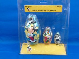 Disney Mickey Mouse Nesting Figurine - Disney World - Disneyland Exclusive