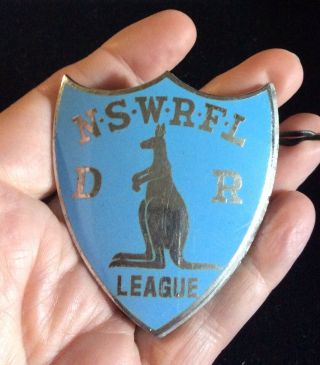 Vintage Nsw Rugby Football Shield Badge Referee