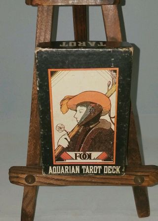 Vintage The Aquarian Tarot Card Deck 1970 Morgan Press Blue Backs Palladini