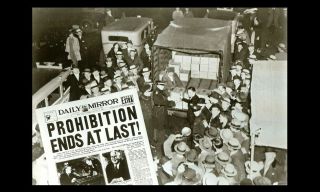1933 Prohibition Repeal Photo Prohibition Ends,  Rejoice,  Liquor Bootleggers Beer