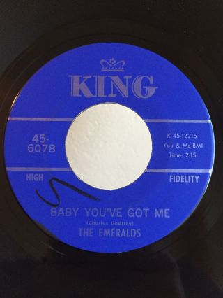 Northern Soul 45 The Emeralds Baby You 
