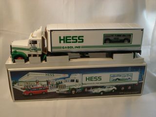 1992 Hess Toy Truck W/ Racer - Mib