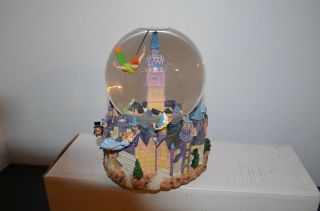 Disney - Peter Pan Musical Snow Globe - 50 Years Of Adventure - Plays " You Can Fly "