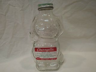 1950s Grapette Products Co.  Glass Cat Bank With Label