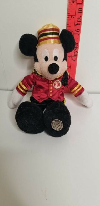 Disneyland Bellhop Mickey Mouse Hollywood Tower Of Terror Le Plush Doll Stuffed