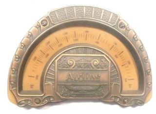 Vintage Wards Airline Cathedral Close To 62 - 16 Part: Brass Faceplate & Graphic