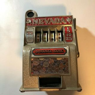 Bonanza Bank Slot Machine Nevada Piggy Bank Appox 7 Lb A216ss
