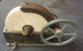 Vintage 10 " Wet Stone Grinder Sharpener Wheel Craftsman D - 1501