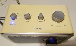 TEAC R - 1 Premium Edition AM/FM Mono Radio With Auxiliary Input Retro Portable 3