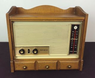 Vintage Westinghouse H873n6 Fm Am Tube Table Radio