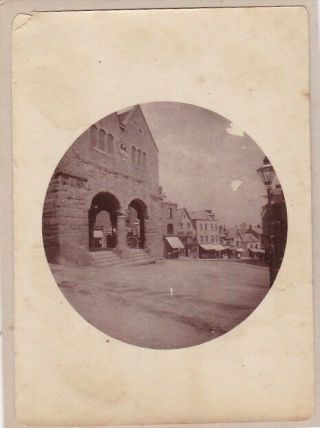 Albumen Photograph 1890 Kodak Round European Town