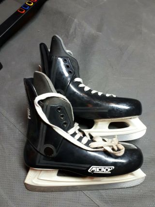 Vintage Micron Pro Laser 2 Hockey Skates Mens Size 9
