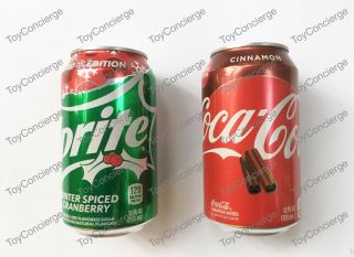 Coca Cola Cinnamon & Winter Spice Cranberry Sprite 2019 Limited Edition Coke