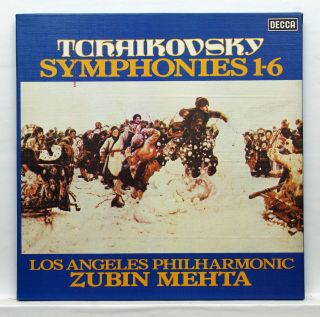 Zubin Mehta - Tchaikovsky Symphonies Nos.  1 - 6 Decca 6xlps Box Nm,