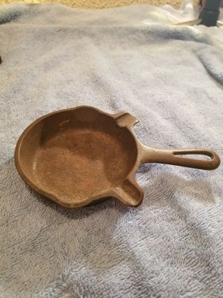 VINTAGE GRISWOLD CAST IRON 0 SIZE FRYING PAN ASHTRAY 3