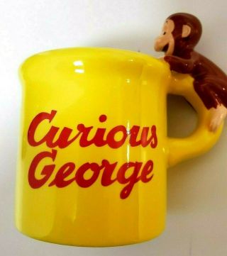 Curious George Ceramic Mug 1997 Banana Inside A Good Little Monkey