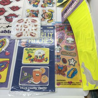 Vintage Sticker Packs Scratch & Sniff Puffie Iron - Ables Hearts StickIts Skechers 3