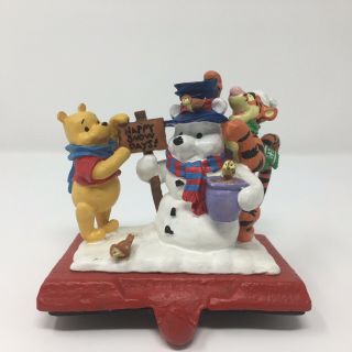 Disney Winnie The Pooh & Tigger Christmas Stocking Holder Happy Snow Days