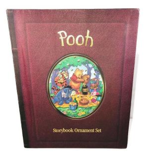 Pooh Storybook Ornament Set - Disney Winnie The Pooh - Christmas
