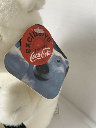 Everything Coca Cola Exclusive Polar Bear Plush Bean Bag Stuffed Animal 3