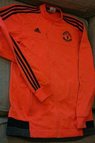 Official Manchester United European Champions League Training Jacket Vintage Med