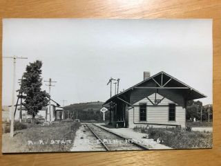 Rppc - Erin Ny - Railroad Station - Train Depot - York - Rr - Chemung County - Real Photo