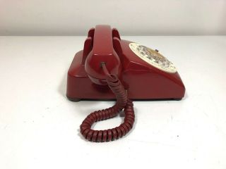 Vintage Western Electric Model 500 Red&White Two Tone TELEPHONE Rotary Dial 2
