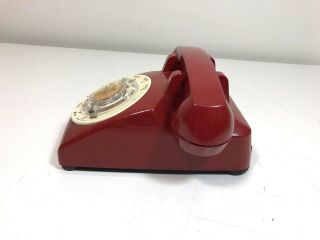 Vintage Western Electric Model 500 Red&White Two Tone TELEPHONE Rotary Dial 3