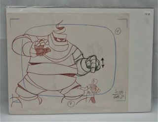 Filmations Ghostbusters Production Animation Sketch Of Air Head 315