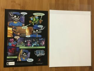 Sly 2: Band of Thieves PS2 Playstation 2 2004 Poster Ad Art Official Sly Cooper 2