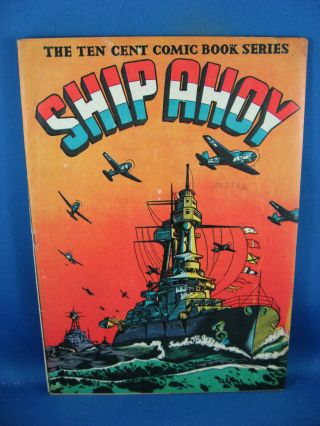 Ship Ahoy 1 F,  First Issue Navy Coastguard Comic 1944 L B Cole