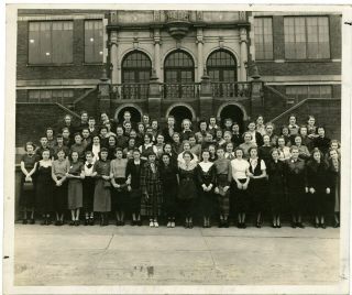 Vintage Photo Holmes High School Covington Ky Girls Class Photo 8x10 1939