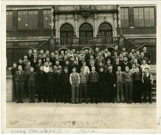 Vintage Photo Holmes High School Covington Ky Boys Class Photo 8x10 1939