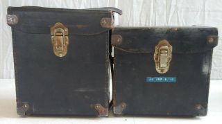 Vintage Weston Model 433 Amperes A.  C.  And Model 433 Volts A.  C.  W/ Cases