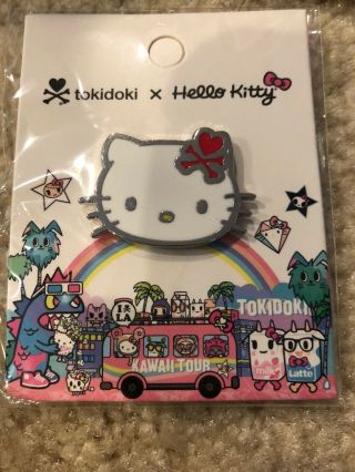 Tokidoki X Sanrio Hello Kitty Exclusive Mascot Pin Tokiwood Hollywood