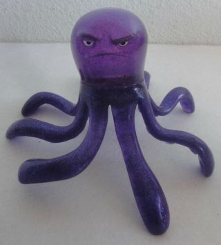 Toy Story 3 Stretch Octopus Figure Disney Pixar Toy Purple Glitter Thinkway 6 "