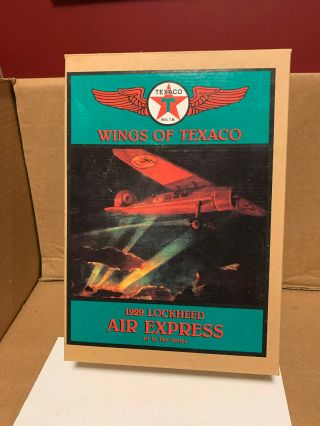 Wings Of Texaco Die Cast Airplane 1929 Lockheed Air Express - 1st In Series In