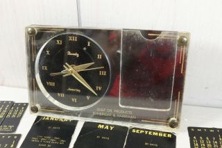 Marion Kay Model 111 Gulf Oil Gas Advertising Clock Perpetual Calendar 2