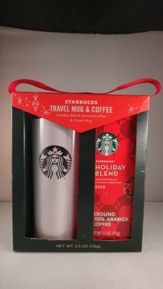 Starbucks Holiday Blend Ground Coffee And Mermaid Siren Travel Mug 2018
