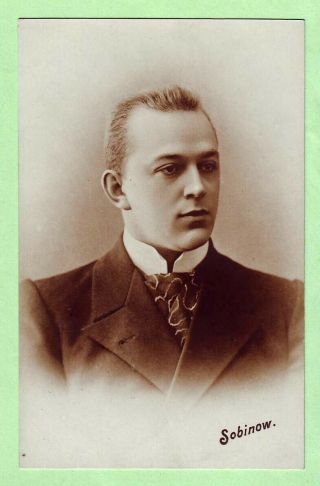 1900 Russian Imperial Opera Singer Leonid Sobinov Operatic Tenor Russia Real Pho