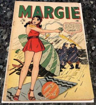 Margie Comics 44,  Marvel 1948 Gvg Leggy Cover/ Kurtzman 