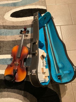 1994 Vintage Anton Breton Ab - 10 3/4 Size Student Violin With Bow And Case